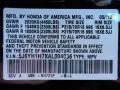  2010 Element EX Crystal Black Pearl Color Code NH731P