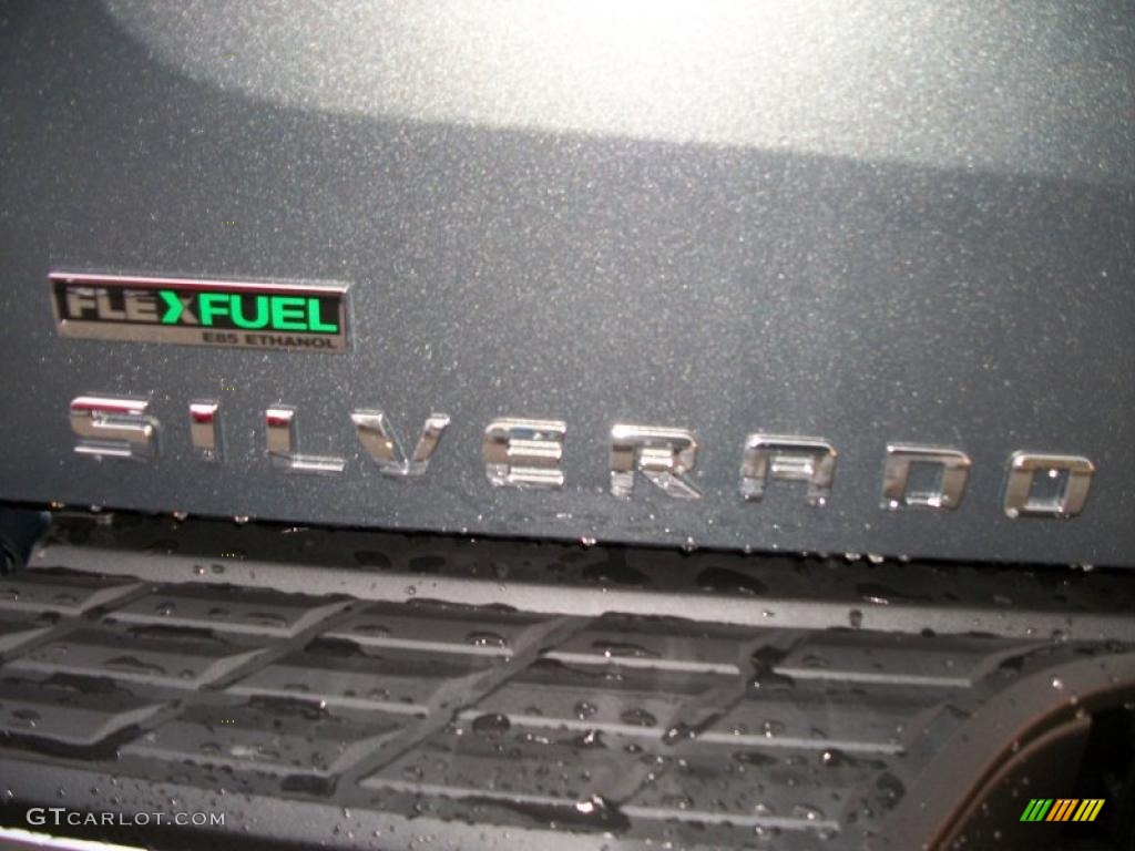 2011 Silverado 1500 LS Extended Cab 4x4 - Steel Green Metallic / Dark Titanium photo #35