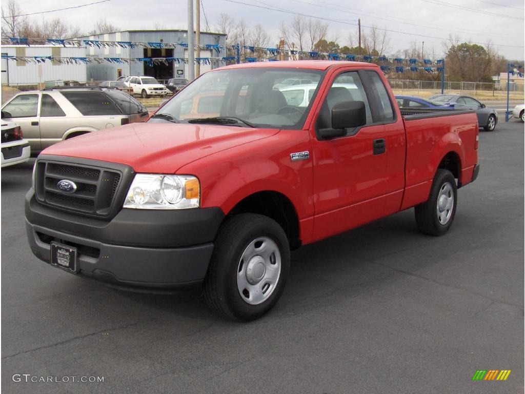 Bright Red Ford F150