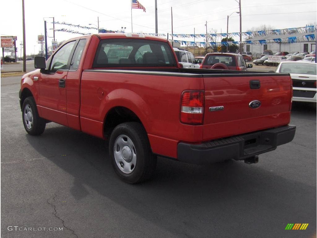2008 F150 XL Regular Cab - Bright Red / Medium/Dark Flint photo #2