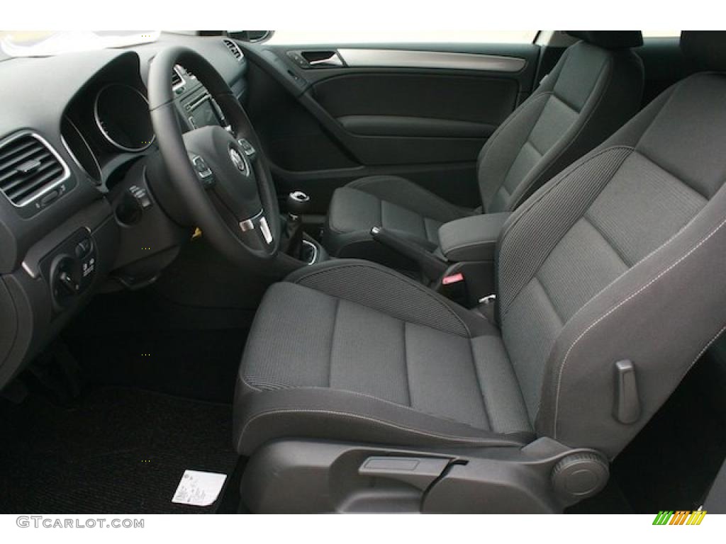 Titan Black Interior 2011 Volkswagen Golf 2 Door TDI Photo #41167209
