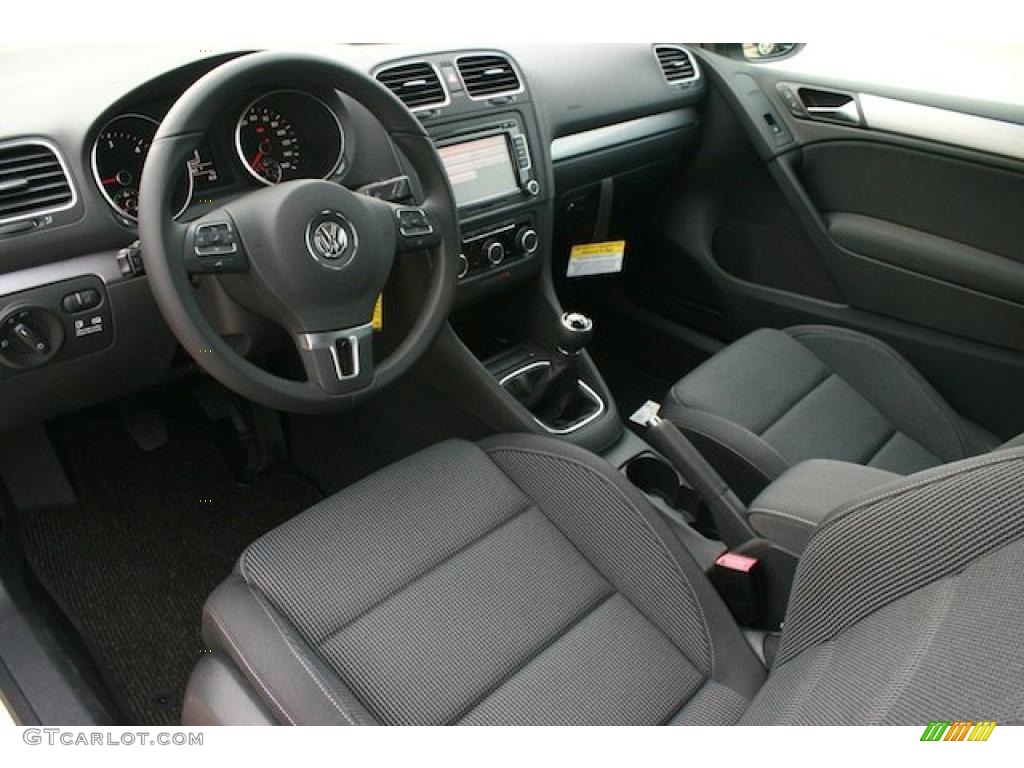 Titan Black Interior 2011 Volkswagen Golf 2 Door TDI Photo #41167313
