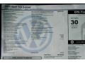2011 Volkswagen Golf 2 Door TDI Window Sticker