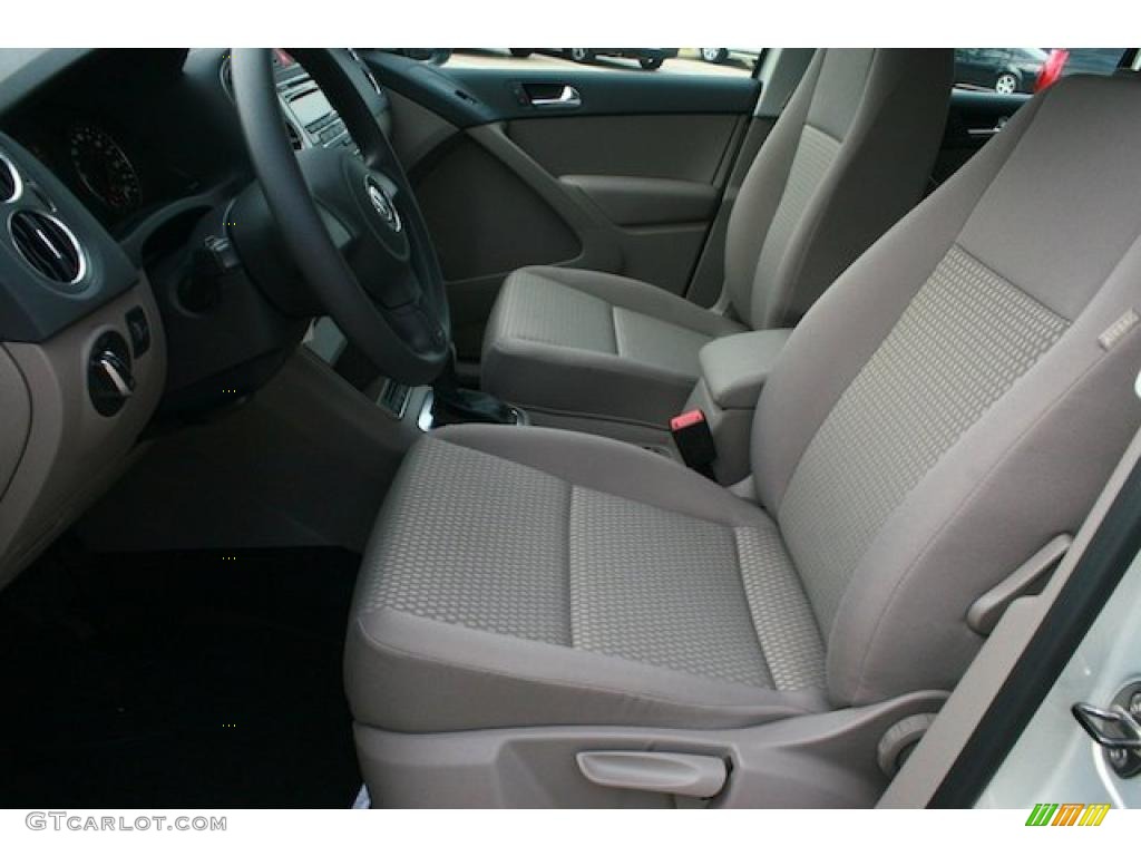 2011 Tiguan S - White Gold Metallic / Clay Gray photo #5