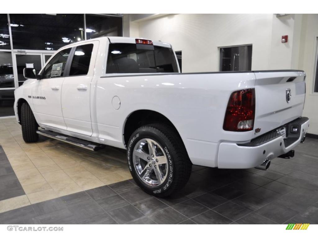 2011 Ram 1500 Sport Quad Cab - Bright White / Dark Slate Gray photo #10