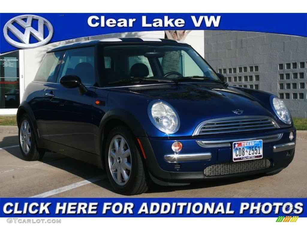 2004 Cooper Hardtop - Indi Blue Metallic / Panther Black photo #1