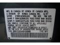 2008 Acura MDX Technology Info Tag