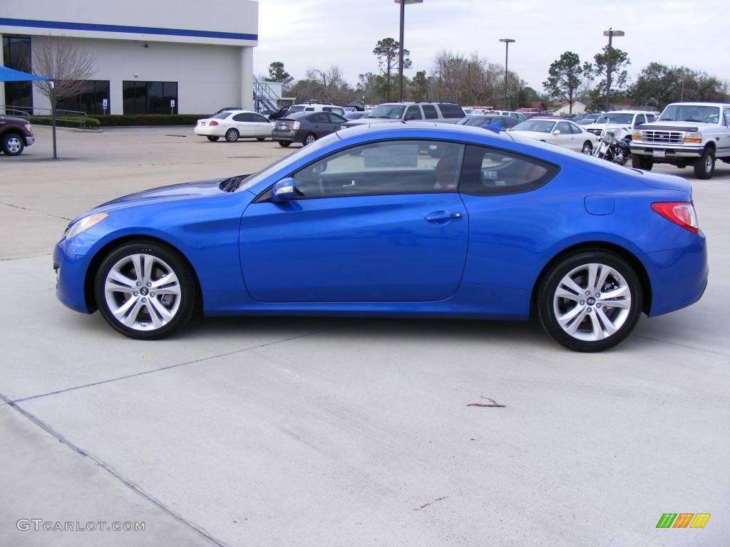 Mirabeau Blue 2010 Hyundai Genesis Coupe 3.8 Grand Touring Exterior Photo #4116857