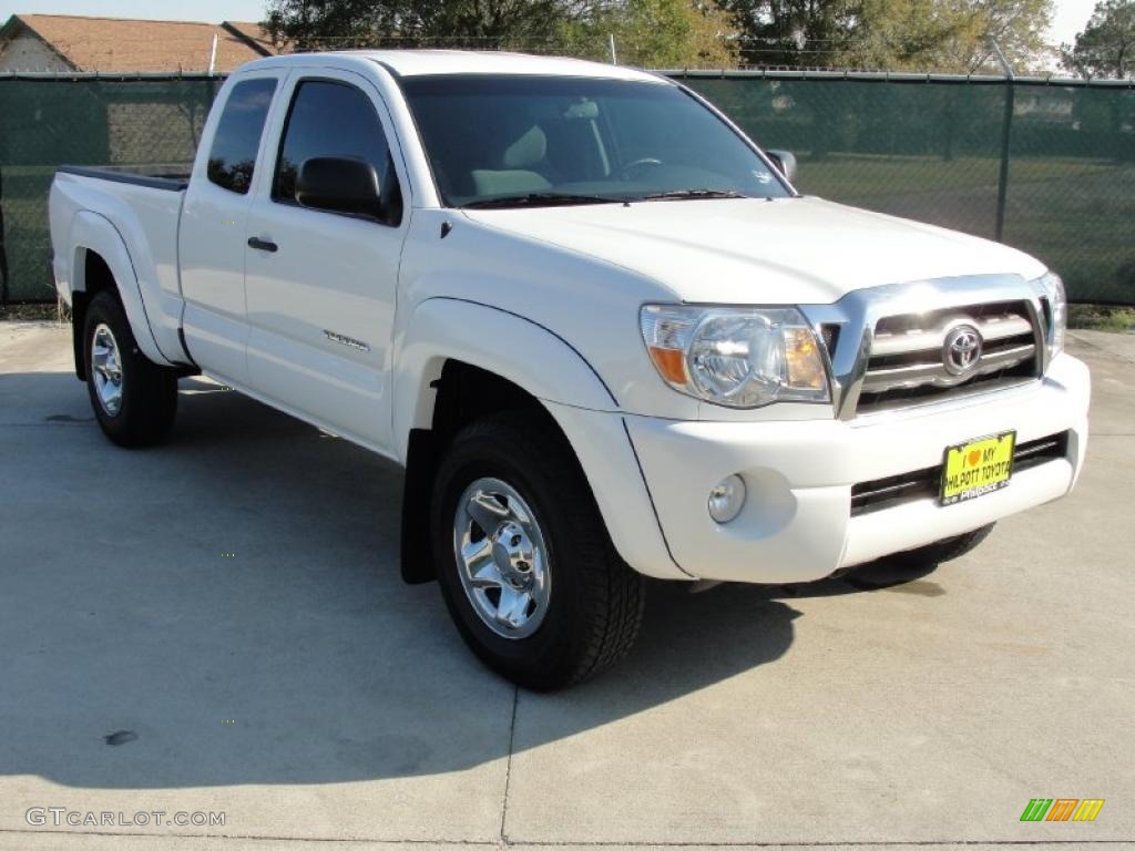 Super White Toyota Tacoma