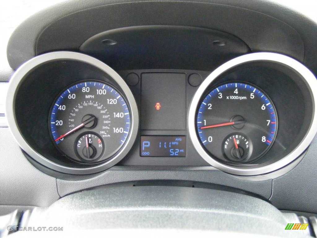 2010 Hyundai Genesis Coupe 3.8 Grand Touring Gauges Photo #4117022