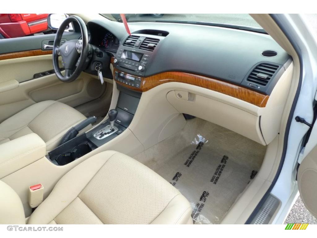 2008 Acura TSX Sedan Parchment Dashboard Photo #41170590