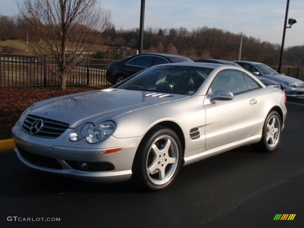 Brilliant Silver Metallic 2003 Mercedes-Benz SL 500 Roadster Exterior Photo #41173426