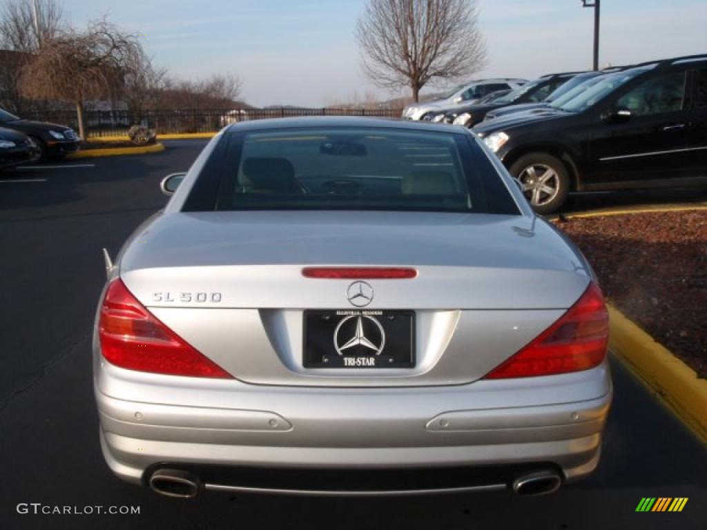 Brilliant Silver Metallic 2003 Mercedes-Benz SL 500 Roadster Exterior Photo #41173518