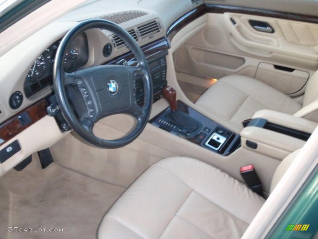 Sand Interior 1998 BMW 7 Series 740iL Sedan Photo #41173778
