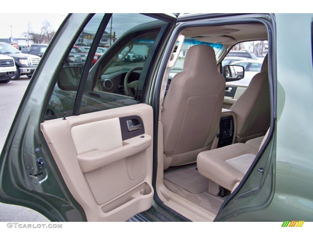2003 Expedition XLT 4x4 - Estate Green Metallic / Medium Parchment photo #14