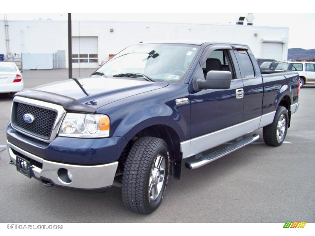 2006 F150 XLT SuperCab 4x4 - True Blue Metallic / Medium/Dark Flint photo #1