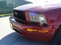 2008 Dark Candy Apple Red Ford Mustang V6 Deluxe Coupe  photo #14