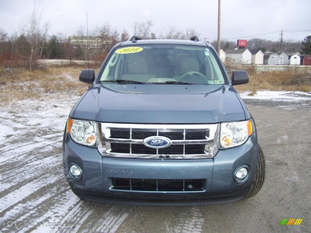 2010 Escape XLT 4WD - Steel Blue Metallic / Stone photo #2