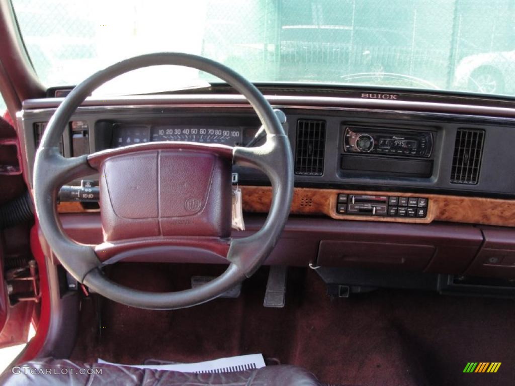 1995 Buick LeSabre Custom Burgundy Dashboard Photo #41176454