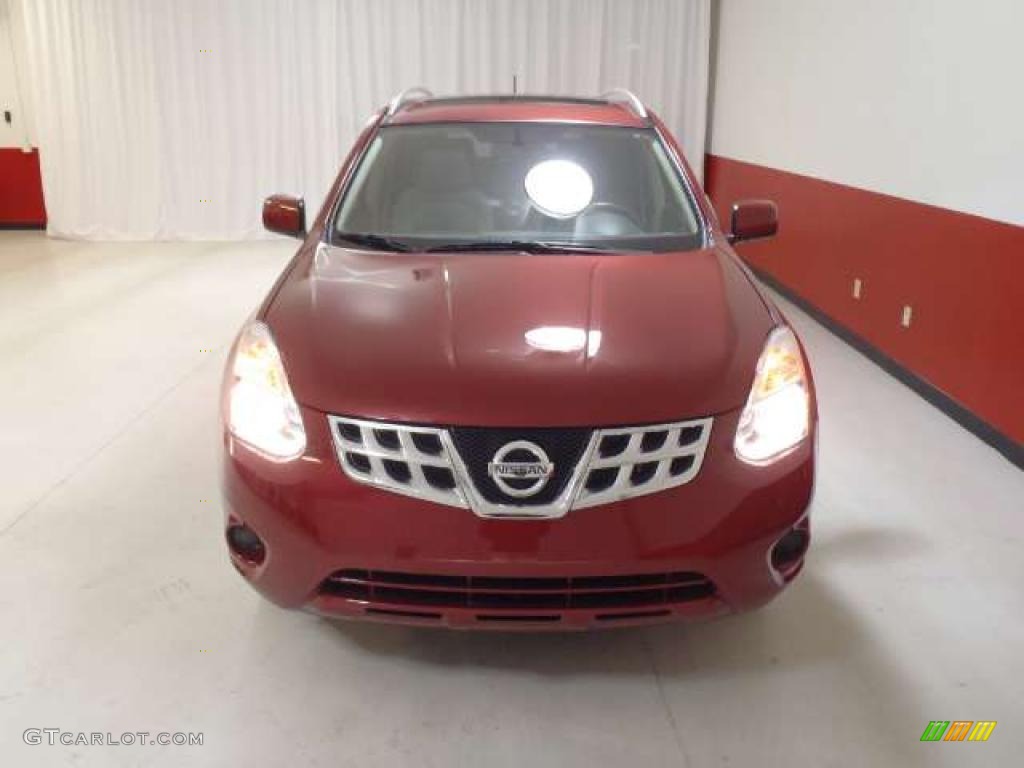 2011 Rogue SV - Cayenne Red / Gray photo #2