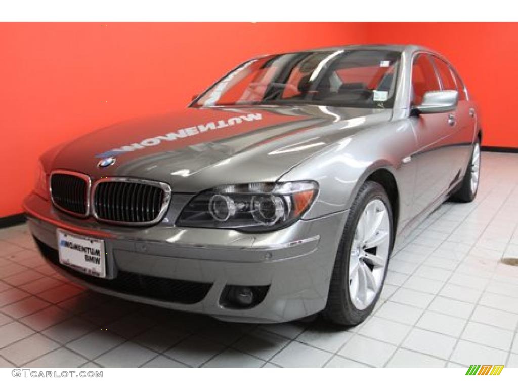 2007 7 Series 750i Sedan - Sterling Grey Metallic / Black photo #3