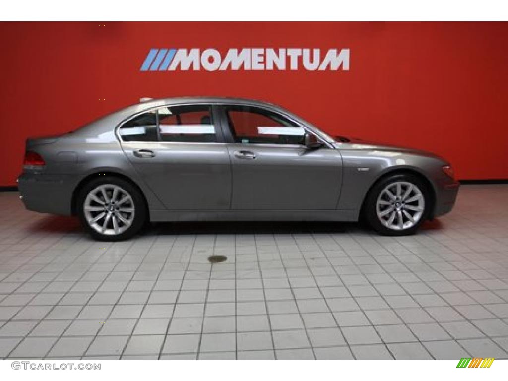 2007 7 Series 750i Sedan - Sterling Grey Metallic / Black photo #5