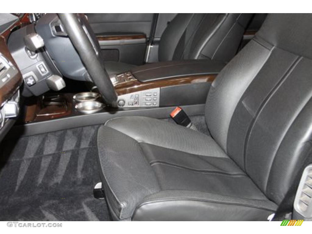 2007 7 Series 750i Sedan - Sterling Grey Metallic / Black photo #8