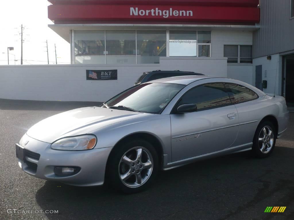 2001 Stratus R/T Coupe - Ice Silver Pearl / Black/Light Gray photo #1