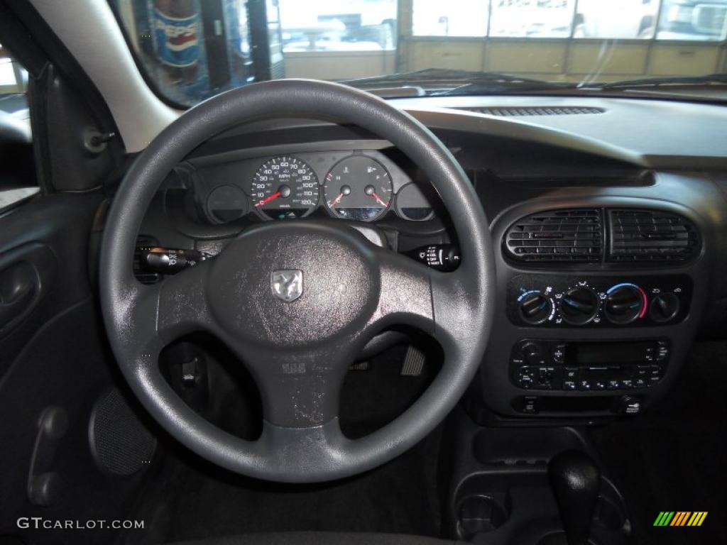 2004 Dodge Neon SE Dark Slate Gray Steering Wheel Photo #41182074