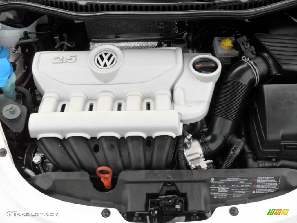 2010 Volkswagen New Beetle 2.5 Coupe 2.5 Liter DOHC 20-Valve 5 Cylinder Engine Photo #41182990