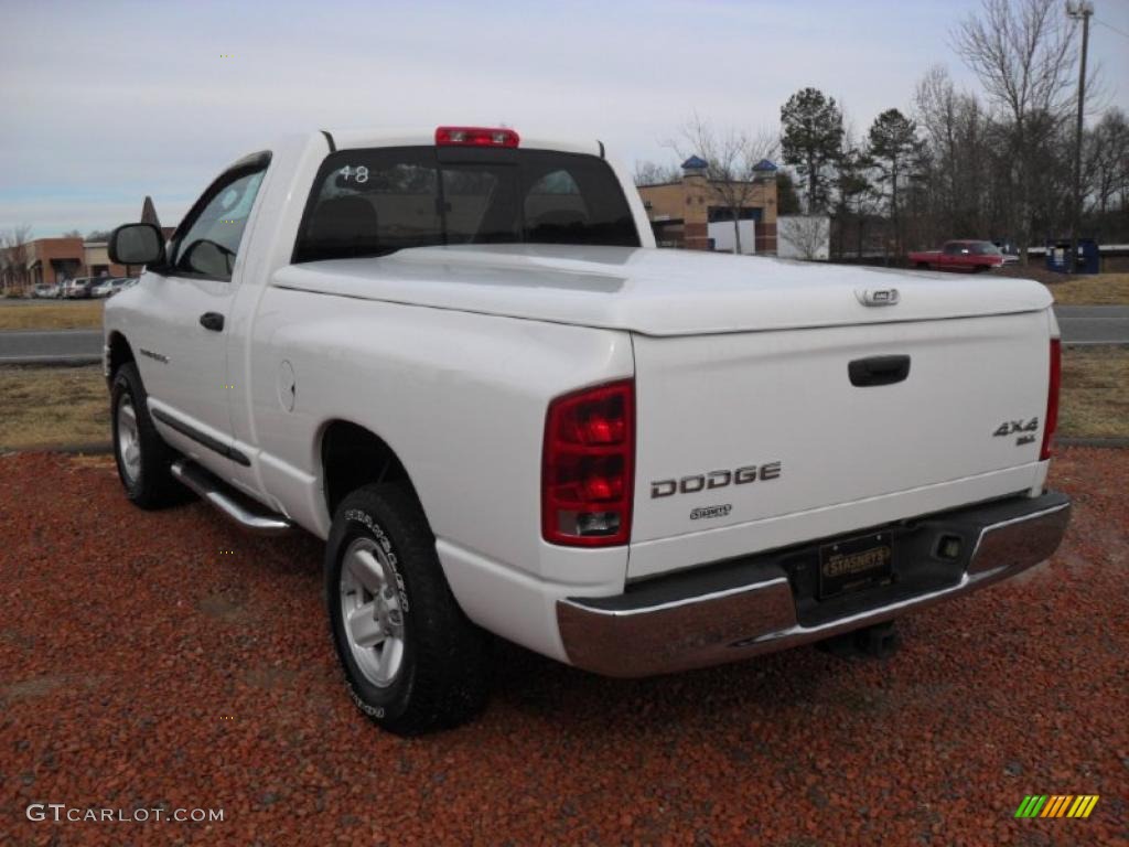 2003 Ram 1500 SLT Regular Cab 4x4 - Bright White / Dark Slate Gray photo #2