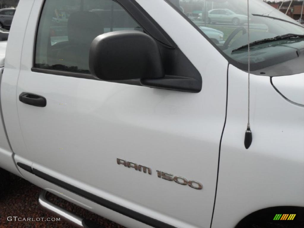 2003 Ram 1500 SLT Regular Cab 4x4 - Bright White / Dark Slate Gray photo #22