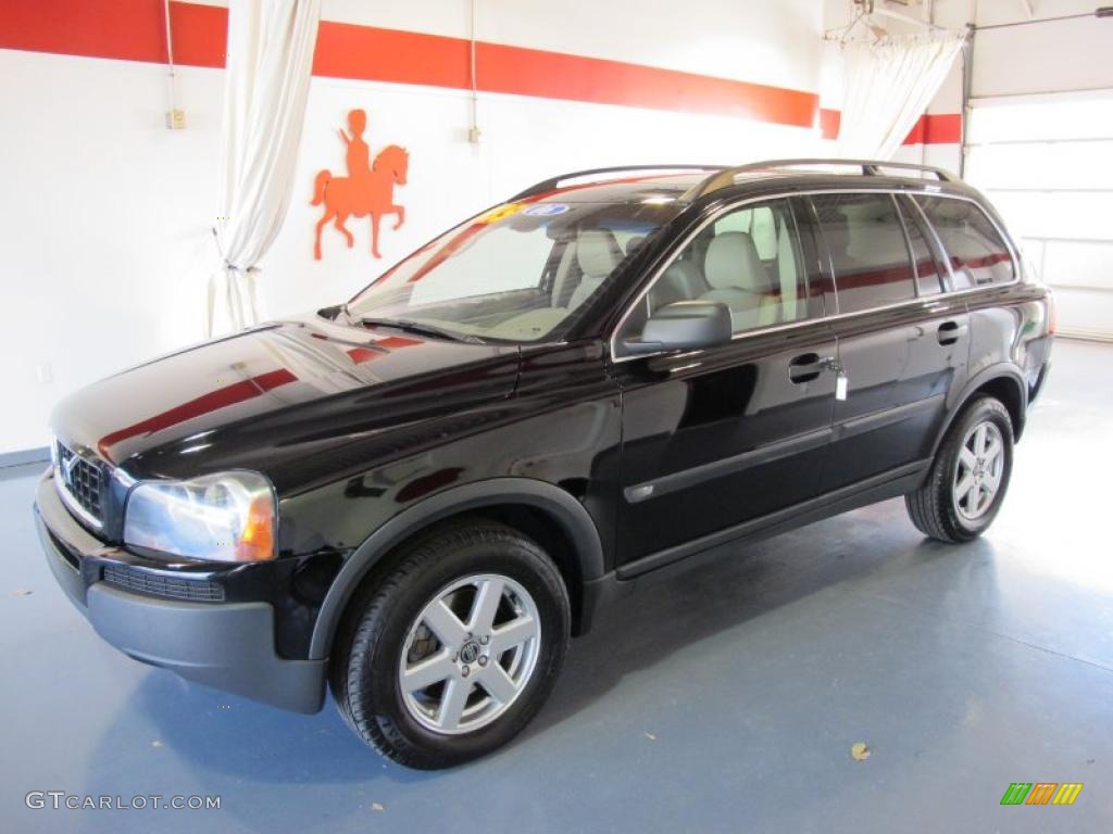 2006 XC90 2.5T - Black / Taupe/Light Taupe photo #1
