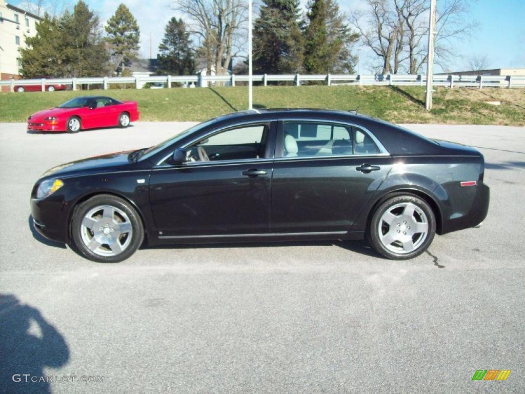 Black Granite Metallic 2008 Chevrolet Malibu LT Sedan Exterior Photo #41185046