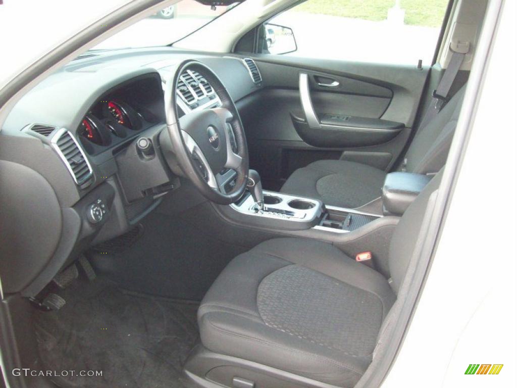 Ebony Interior 2009 GMC Acadia SLE AWD Photo #41185590