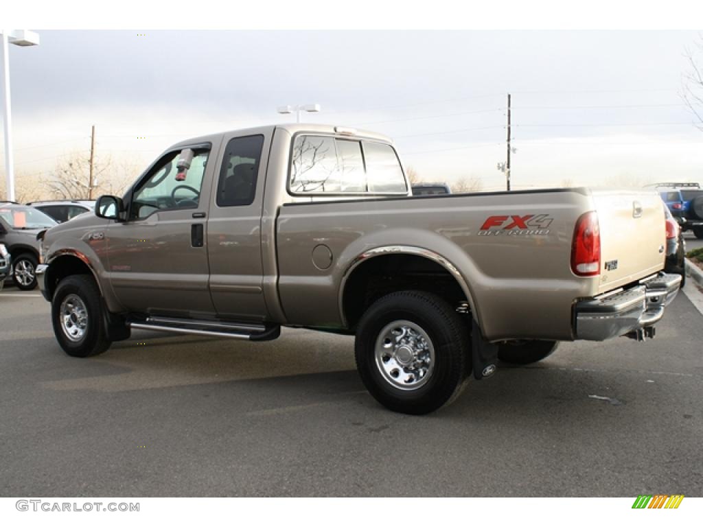 2003 F250 Super Duty XLT SuperCab 4x4 - Arizona Beige Metallic / Medium Parchment Beige photo #4