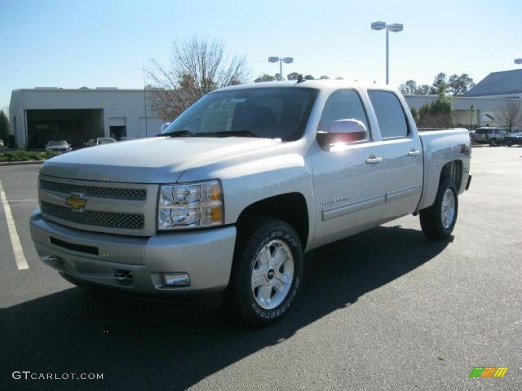 2011 Silverado 1500 LT Crew Cab 4x4 - Sheer Silver Metallic / Ebony photo #4