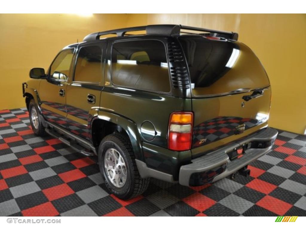 2003 Tahoe Z71 4x4 - Dark Green Metallic / Tan/Neutral photo #3