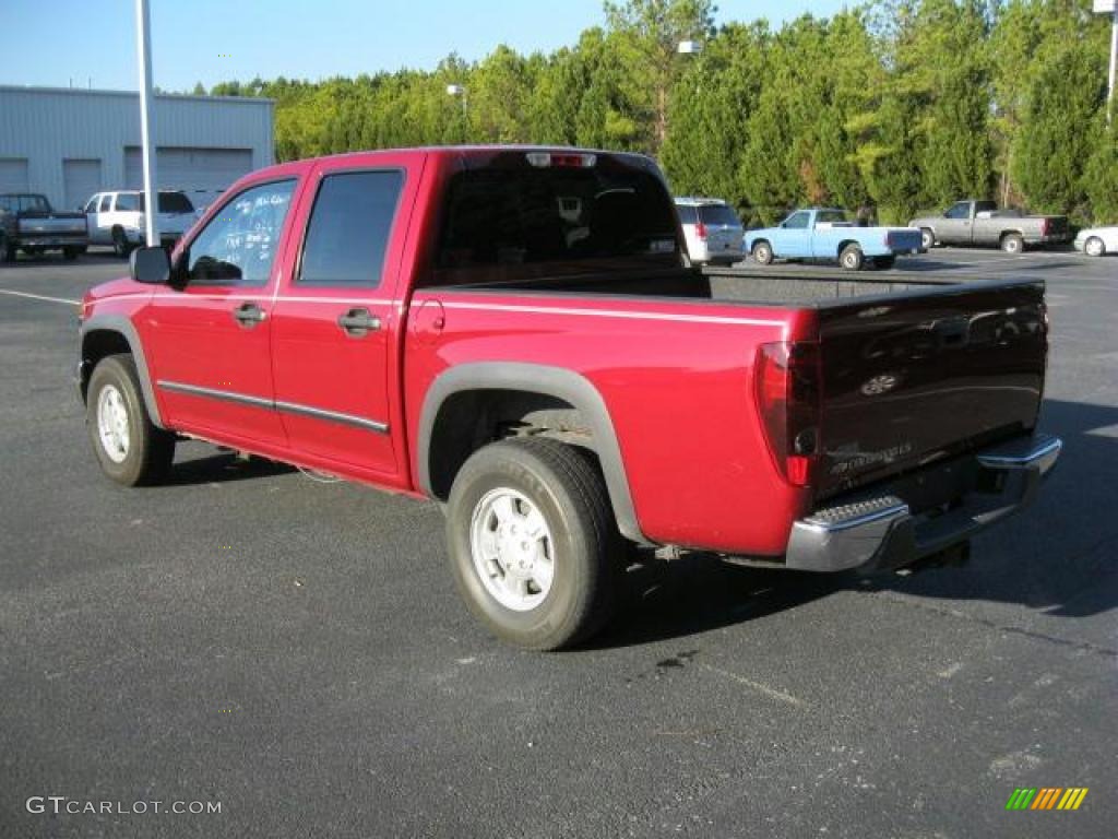 Dark Cherry Red Metallic 2004 Chevrolet Colorado LS Crew Cab 4x4 Exterior Photo #41189158