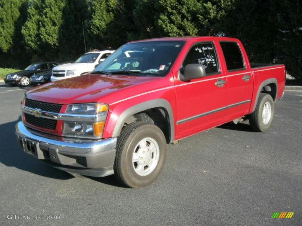 Dark Cherry Red Metallic 2004 Chevrolet Colorado LS Crew Cab 4x4 Exterior Photo #41189170