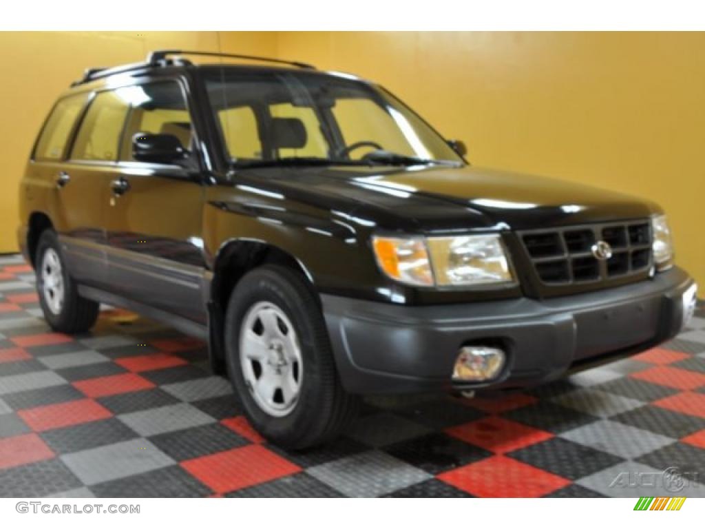 1999 Forester L - Black Diamond Pearl / Gray photo #1