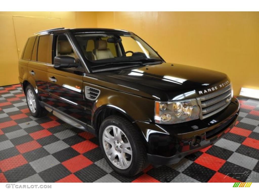 2006 Range Rover Sport HSE - Java Black Pearlescent / Alpaca Beige photo #1