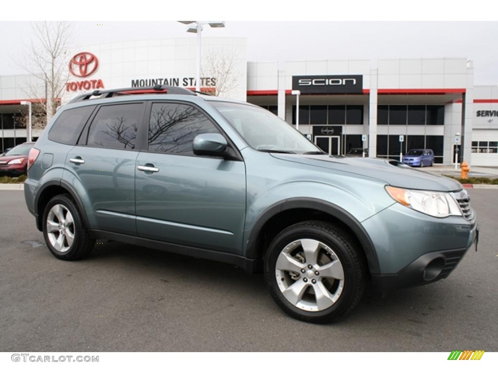 2009 Forester 2.5 XT Limited - Sage Green Metallic / Platinum photo #1