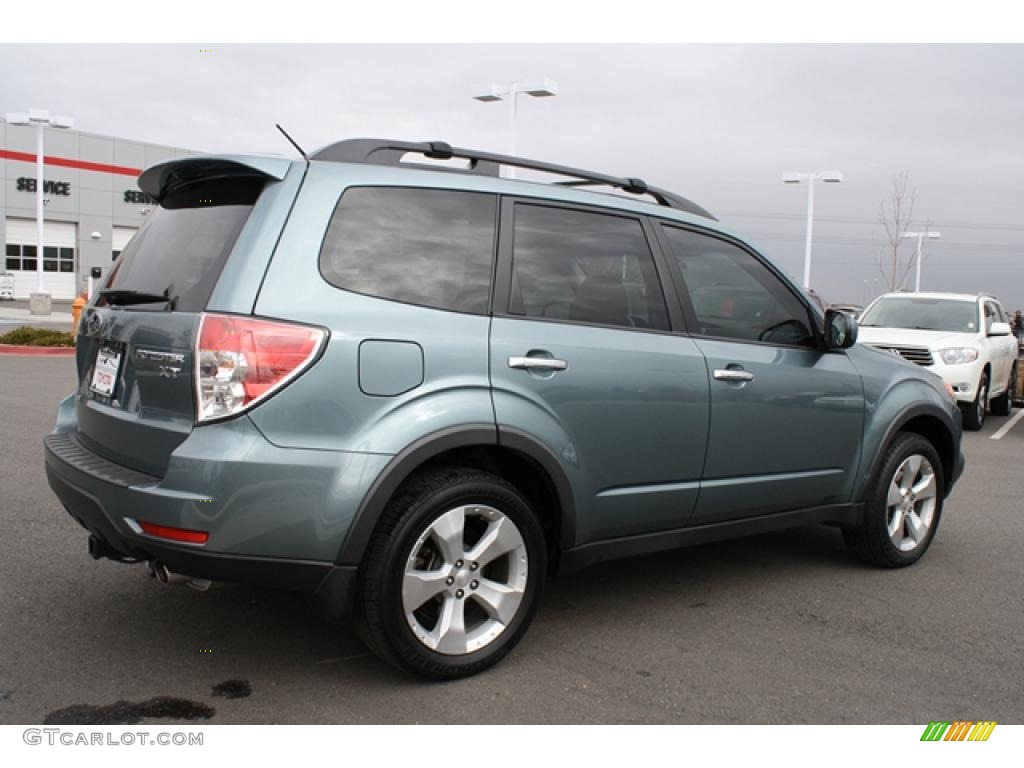 2009 Forester 2.5 XT Limited - Sage Green Metallic / Platinum photo #2