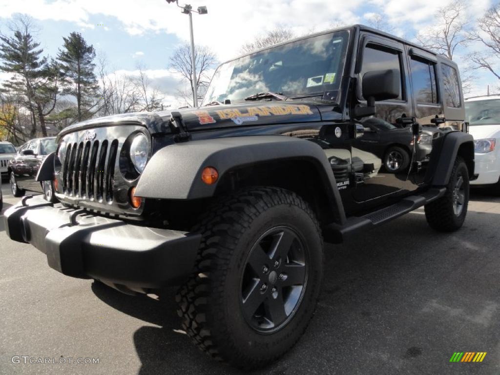 2010 Wrangler Unlimited Islander Edition 4x4 - Black / Dark Slate Gray/Blue photo #1