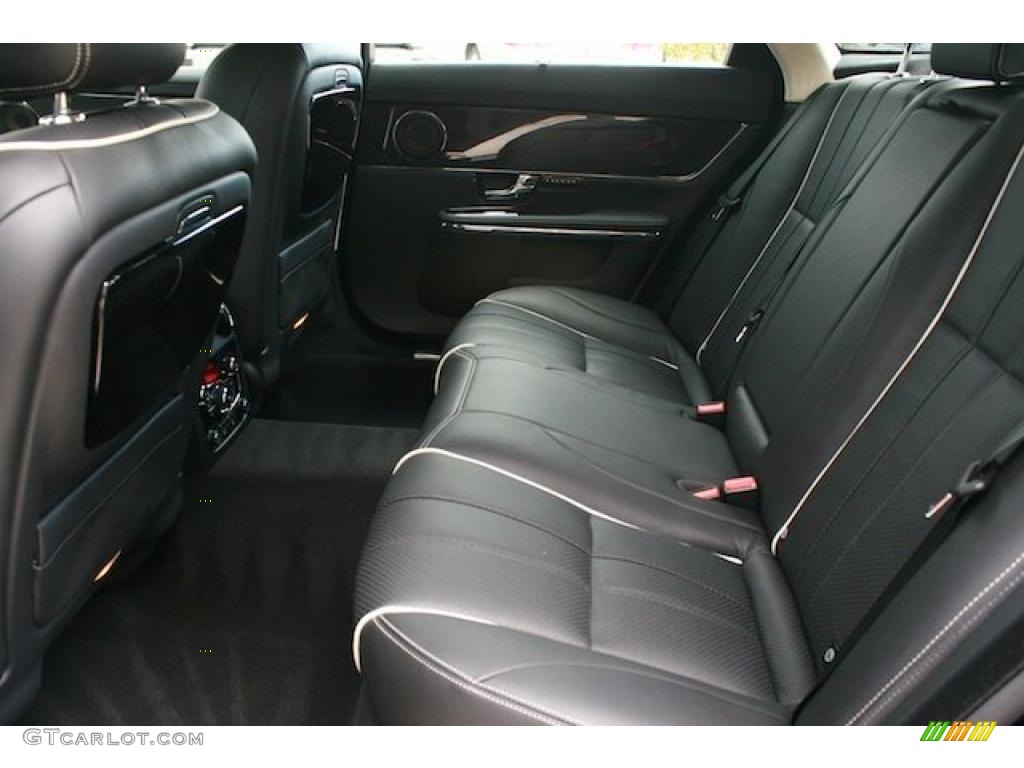 Jet Black/Ivory Interior 2011 Jaguar XJ XJL Supercharged Photo #41192134