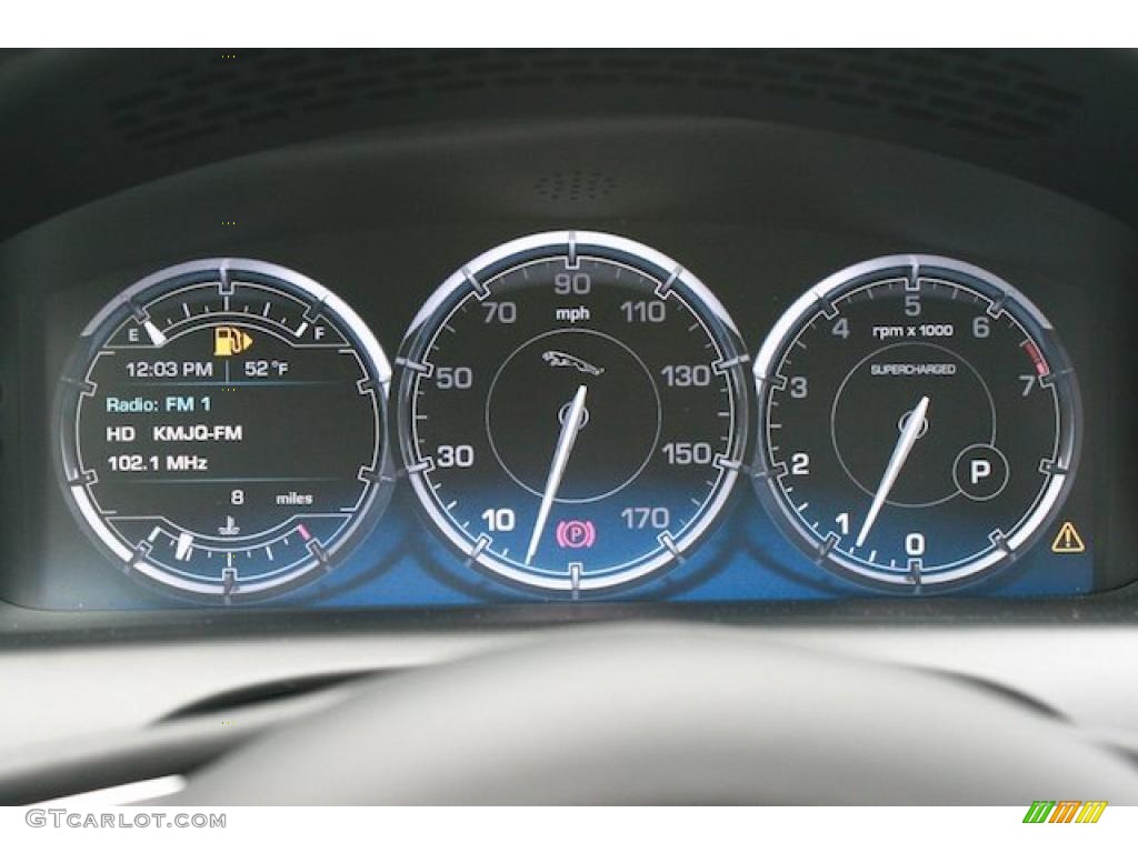 2011 Jaguar XJ XJL Supercharged Gauges Photo #41192242