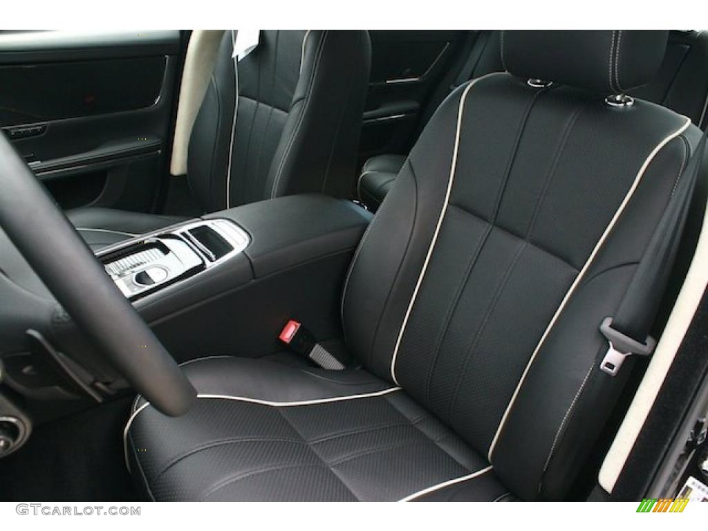 Jet Black/Ivory Interior 2011 Jaguar XJ XJL Supercharged Photo #41192294