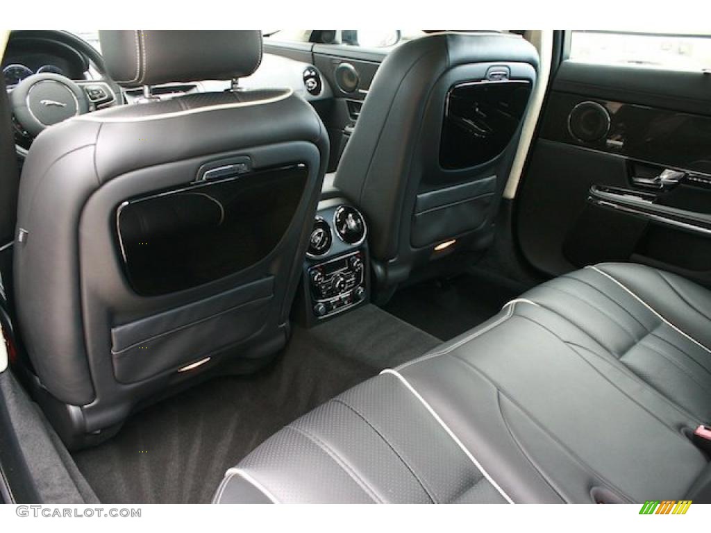 Jet Black/Ivory Interior 2011 Jaguar XJ XJL Supercharged Photo #41192306