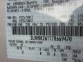 JP: Silver Birch Metallic 2007 Lincoln MKZ Sedan Color Code